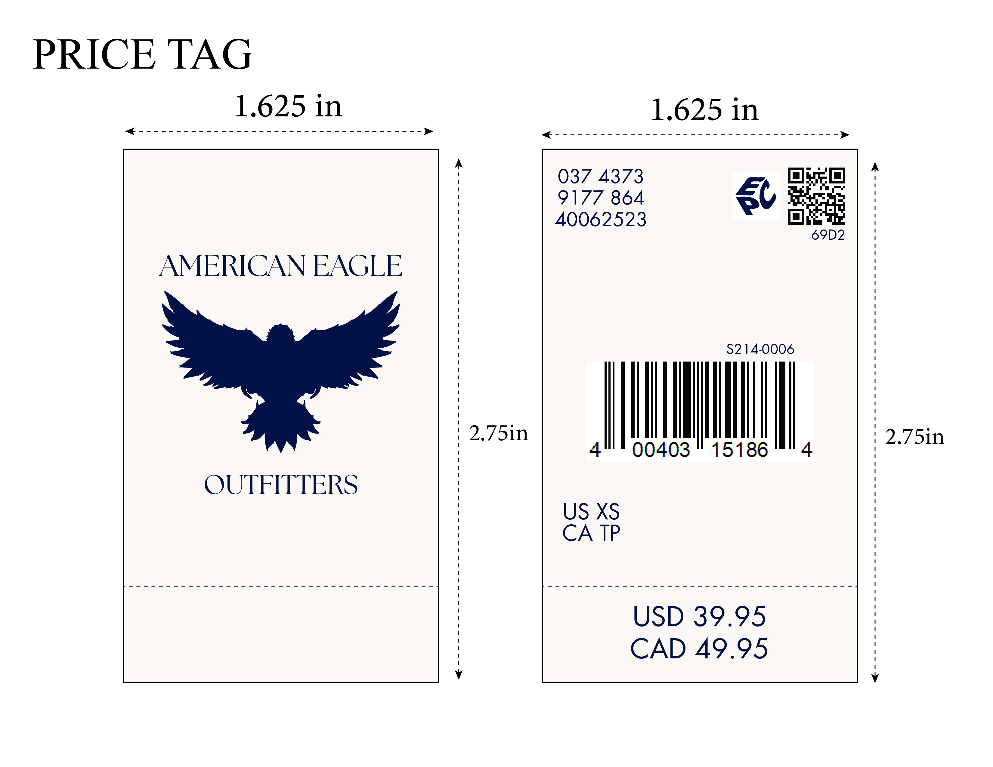 American Eagle price tags image 2 of 2