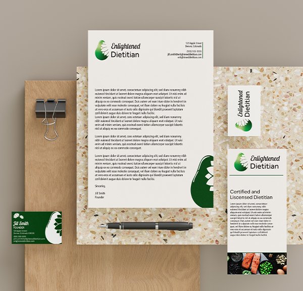 Enlightened Dietitian branding project cover image