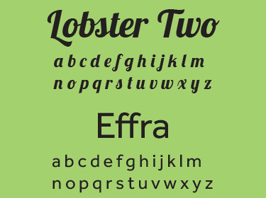 Enlightened Dietitian typography system