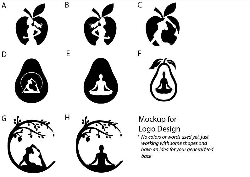 Enlightened Dietitian in-progress logo concept 2 of 4